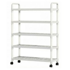 橡合杉 簡易多層鞋架 5層, 1個, 白色