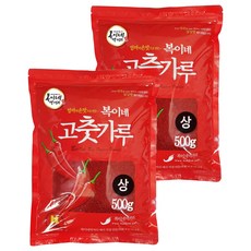 복이네먹거리 중국산고춧가루 상 보통맛 찜용, 500g, 2개