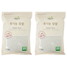 초록숟가락 유기농 찹쌀, 1kg, 2개