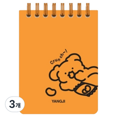 양지다이어리 합지수첩 2호 100매, 랜덤발송, 3개