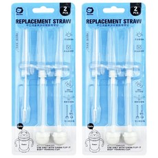 Simba 小獅王辛巴 滑蓋樂活杯替換吸管組, 透明, 2組