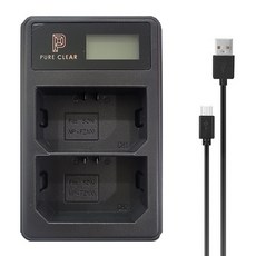 PURE CLEAR 液晶雙槽充電器 Sony NP-FZ100電池適用+5 pin USB傳輸線, JND-PURECLEAR-2