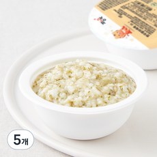 짱죽 중기 9개월부터 이유식 한우랑아욱죽, 혼합맛(한우/아욱), 200g, 5개