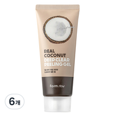 팜스테이 리얼 코코넛 딥 클리어 필링 젤, 100ml, 6개