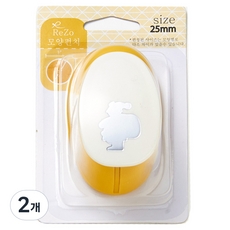 ReZo 모양펀치 25mm, 산타클로스, 2개