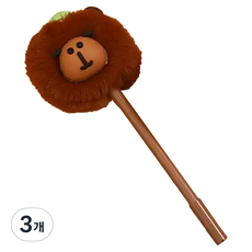 아트조이 카피바라 폼폼 펜 0.5mm, 3개, 거북이