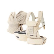 POGNAE MAX萬能四合一透氣揹巾，寶寶安全舒適，爸媽的最佳幫手, 珍珠白