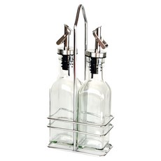 優得 玻璃油醋罐 2入組 玻璃瓶身 食品級不鏽鋼瓶嘴, 150ml, 1組