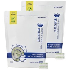 자우버 식기세척기세제 에브리데이 태블릿형 60p, 600g, 2개