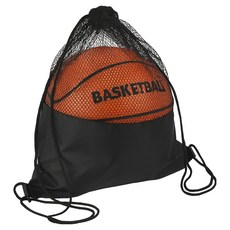 라운듀 초경량 하프매쉬 농구공백팩, 블랙, 1개