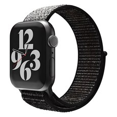Sinjimoru Apple Watch 兼容輕量運動錶帶, 黑色 + 灰色, 1個