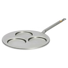 de Buyer 畢耶 原礦蜂蠟系列 平底鬆餅早餐鍋 適用IH爐, 27cm, 1個