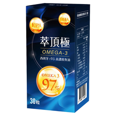 橙姑娘 萃頂極 omega-3 挪威深海魚油 750mg,30顆,1盒