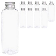 Glassdomae DT200 透明飲料容器 鋁製銀蓋, 200ml, 10個