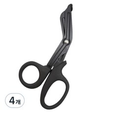 Okobi 多用途露營生存救援剪刀, 黑色, 4個