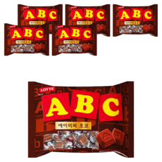 LOTTE 樂天 ABC牛奶巧克力，小顆獨立包裝，解饞補充體力, 72g, 6袋