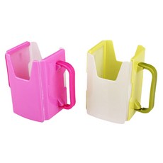 Seria 可調式飲料輔助杯架 鋁箔包飲料輔助杯架, 顏色隨機, 2個