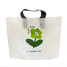 마켓감성 플라워 러브 가방, 초록꽃, 50개