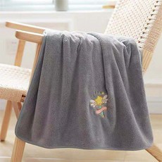 Titan 特大尺寸海灘巾 180 x 90 cm, 1個, 麻灰色 條紋