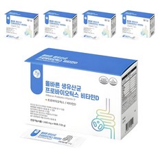 올바른건강식품 생유산균 프로바이오틱스 비타민D 90p, 135g, 5개