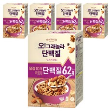 마켓오네이처 오 그래놀라 단백질 시리얼, 330g, 5개