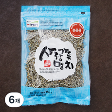 청해명가 사랑가득 멸치 볶음용, 150g, 6개