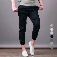 sdengclub 男款鬆緊帶彈力口袋棉質束口工作褲 SJM0335