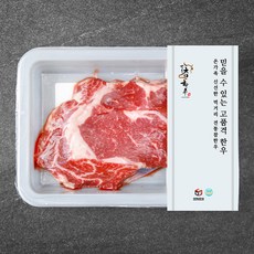 전통참한우 2등급 등심 스테이크용 300g + 소스 30g + 생와사비 3g + 허브솔트 3g (냉장), 1세트