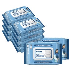 GIBONE 馬桶蓋清潔紙巾 50抽, 10包