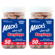 Macks 울트라 귀마개, 2개, 100개입