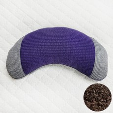 Sarang Yegam 防滑半月形蕎麥枕, 紫色, 1個