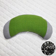 숙면예감 논슬립 반달 바이오칩 베개, 연두색, 1개