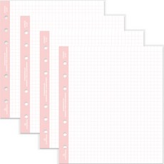 second mansion 6 孔方形網格筆芯 01 粉色 4p, 64張