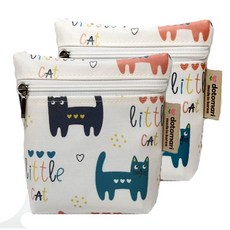 dotomari 迷你防水收納包 2入, 小貓咪款