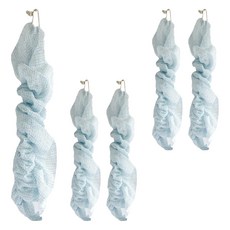 oka PLYS 擦澡巾 25x35cm (通常) 28x90cm (伸長時) 可吊掛, 藍色, 1條, 5條