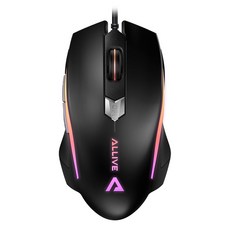 JOYTRON Allive 電競有線滑鼠, ALM-101, 黑色