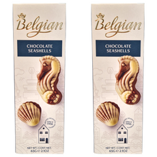 The Belgian 比利時 榛果夾心貝殼造型巧克力, 65g, 2盒