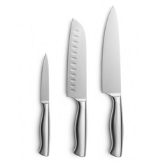 빌리빈 스테인리스 주방칼 3종 세트, 1세트, 과도 + 식도 + 산도쿠