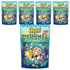 HBAF 杏仁果 星光跳跳糖味, 120g, 5包