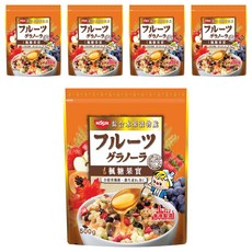 NISSIN 日清 綜合水果穀物脆 楓糖果實 500g 含膳食纖維 維生素B1及C, 5包