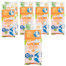 LOGIN 洛格 狗用 3合1 除臭抑菌護理濕巾 隨身包 8入/組 64抽 無香精, 8包, 6袋