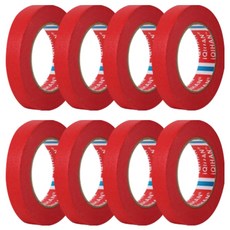다다 칼라 마스킹테이프 빨강 15mm x 20m, 8개