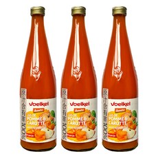 voelkel 維可 蘋果胡蘿蔔汁, 700ml, 3瓶