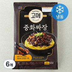 CJ 고메 중화짜장 2인분 (냉동), 760g, 6개