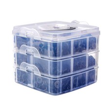 車用卡扣 630個 尺寸14.5*12.5cm PP材質, 1組, 藍色