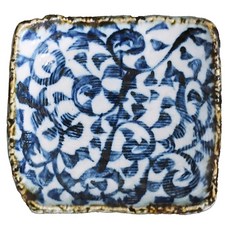 美濃燒 濃唐草5吋角皿, 陶瓷日本製造, 1個, 單一顏色