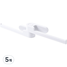 로이윙 다용도 2단 수납걸이 스윙 행거, 5개, 화이트