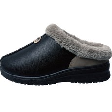 U.SEVEN DM雙層保暖拖鞋, 黑色, 270