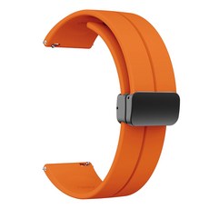 Apollo Life 阿波羅 磁吸可調式矽膠錶帶 快拆式, 橘色, 1個