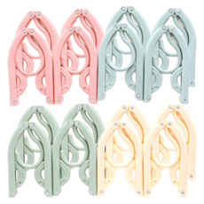 多用途攜帶式折疊衣架, 隨機出貨, 16個